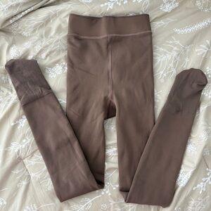 Fleece lined tights